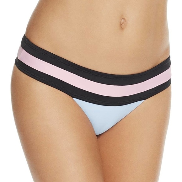 NWT PilyQ Banded Colorblock Teeny Bikini Bottom in Cosmopolitan - Picture 3 of 5